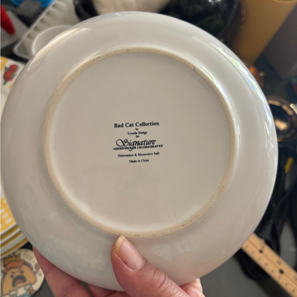 Bad Cat Collection Plate - Picture 3 of 3